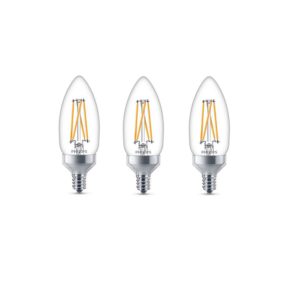 Philips 60W Equivalent Soft White Glass Chandelier CanBase CRI90 LED