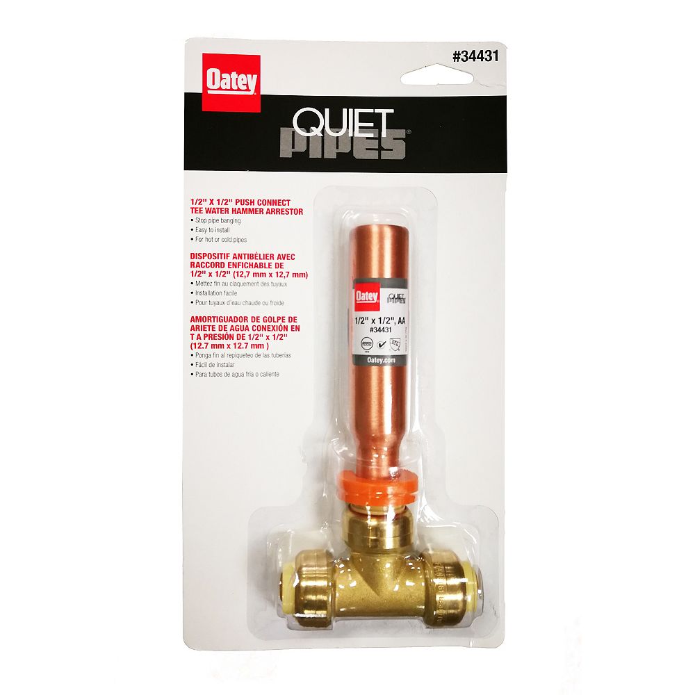 Oatey Dispositif Anti Bélier Avec Raccord Enfichable De 1/2" De 1/2" Home Depot Canada