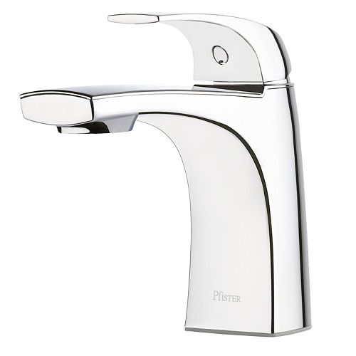 Karci Single Hole Single-Handle Bathroom Faucet with Pop-Up Drain in Polished Chrome