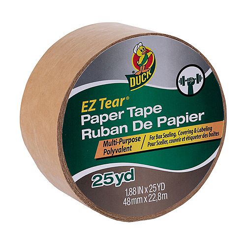 EZ Tear Paper Tape - Tan, 1.88 inch x 25 yd.