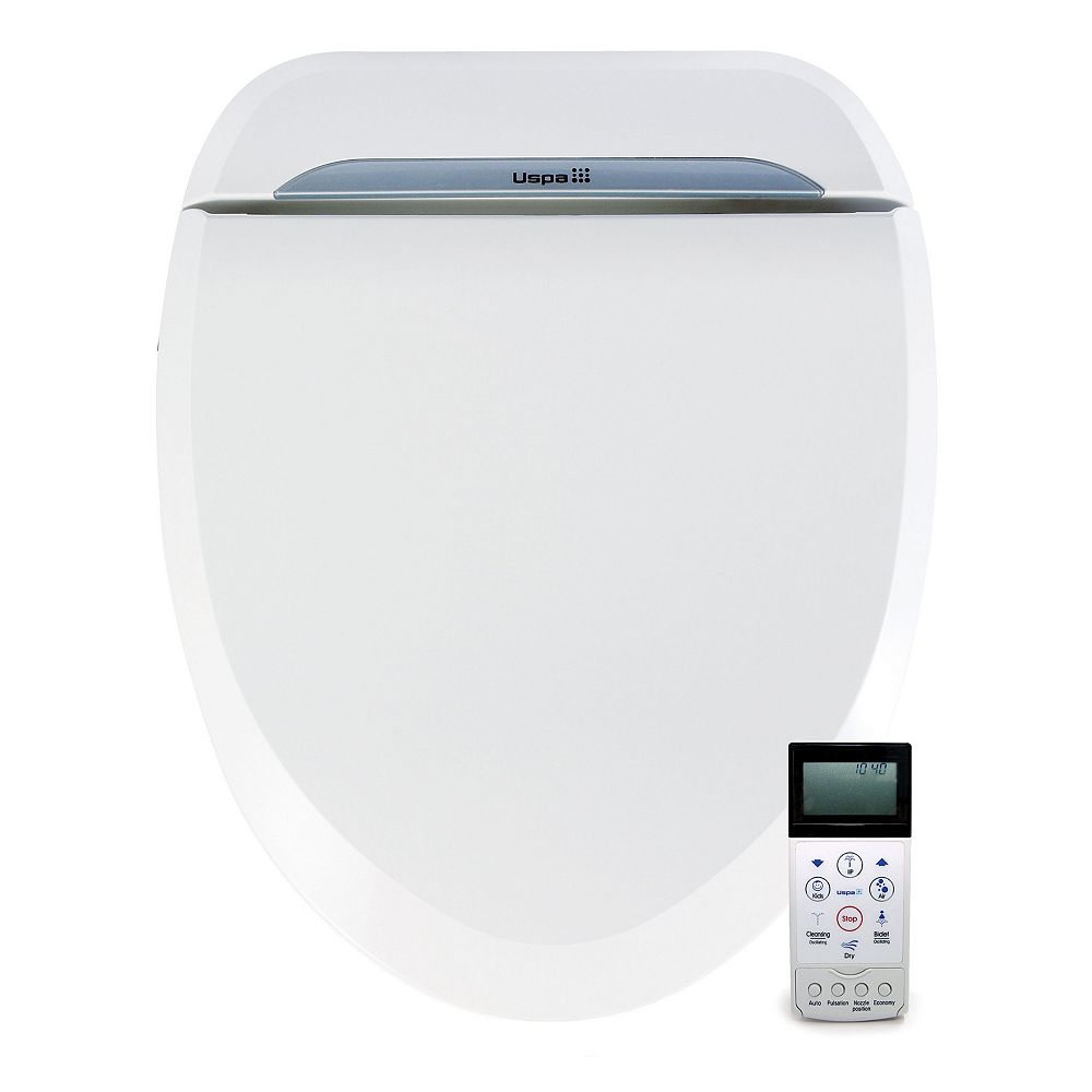 Bio Bidet USPA 6800 Luxury Bidet Seat Round White The Home Depot Canada