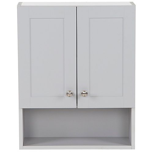 Glacier Bay Wall Mounted Bathroom Cabinets Medicine The Home Depot Canada - Over Toilet Wall Cabinet White