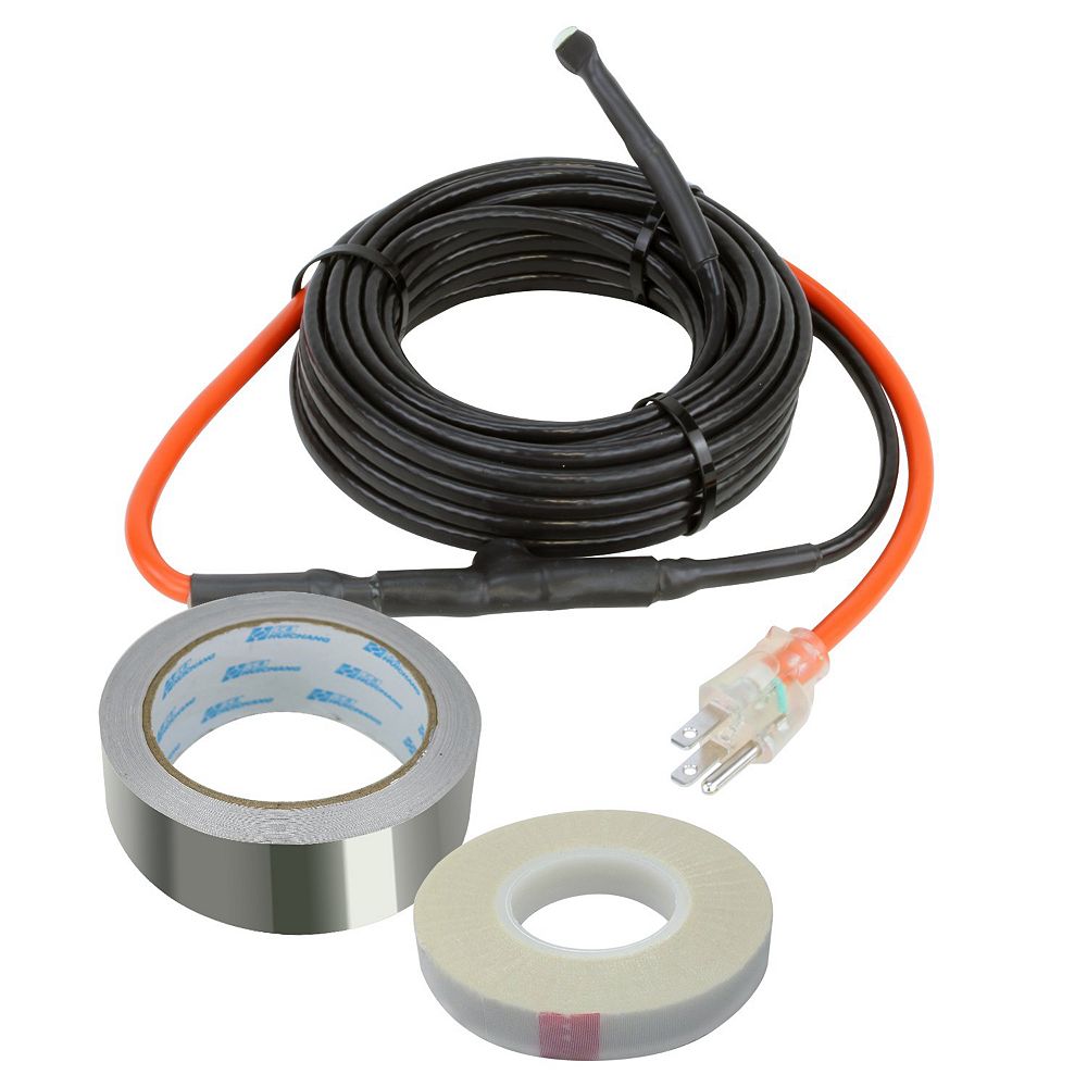 WarmlyYours Pipe Tracing Heat 3ft. Cable Kit (7W per ft.) The Home