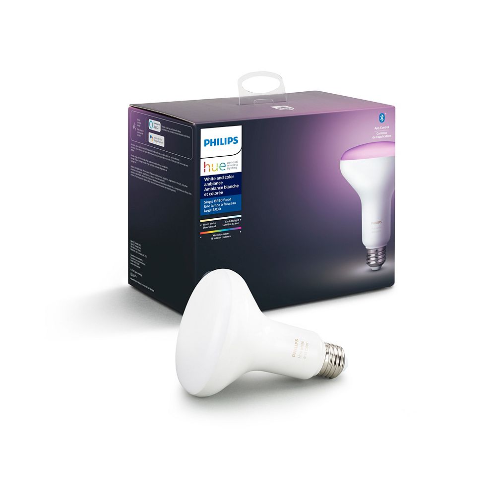 Philips HUE White Ambiance & Colour BR30 Single with ... Philips HUE White Ambiance & Colour BR30 Single with ...