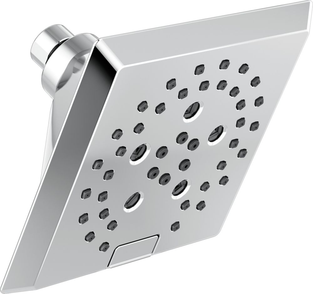 Delta Faucet 5-Setting H2Okinetic Shower Head – Chrome, Water-Saving Power Drench Spray