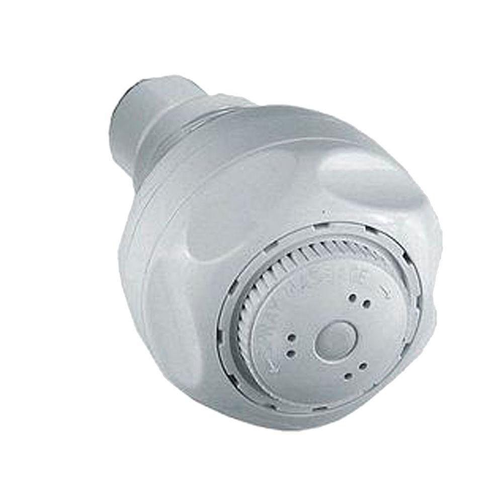 Delta Fundamentals 3Setting Shower Head, White/Chrome The Home Depot