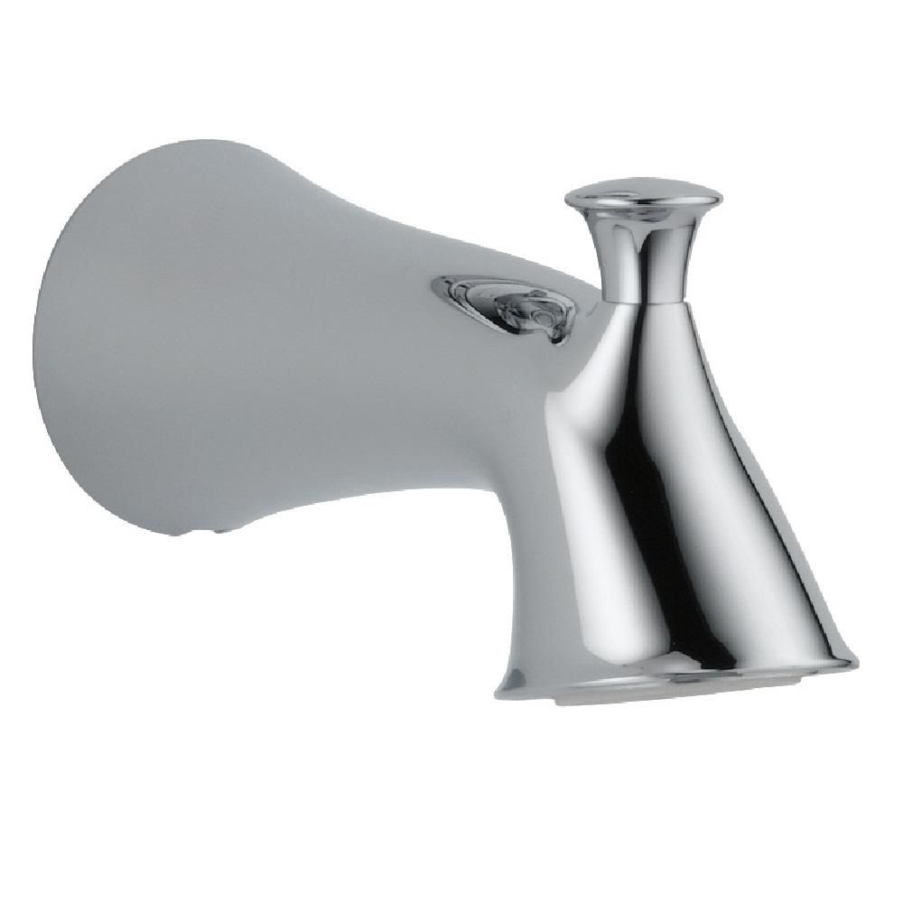 Delta Lahara Tub Spout Pull Up Diverter Chrome The Home Depot Canada   P 1001386031 