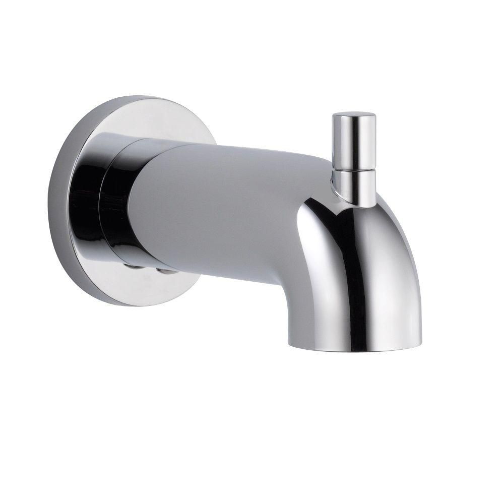 Delta Trinsic Tub Spout Pull Up Diverter Chrome The Home Depot Canada   P 1001386047 