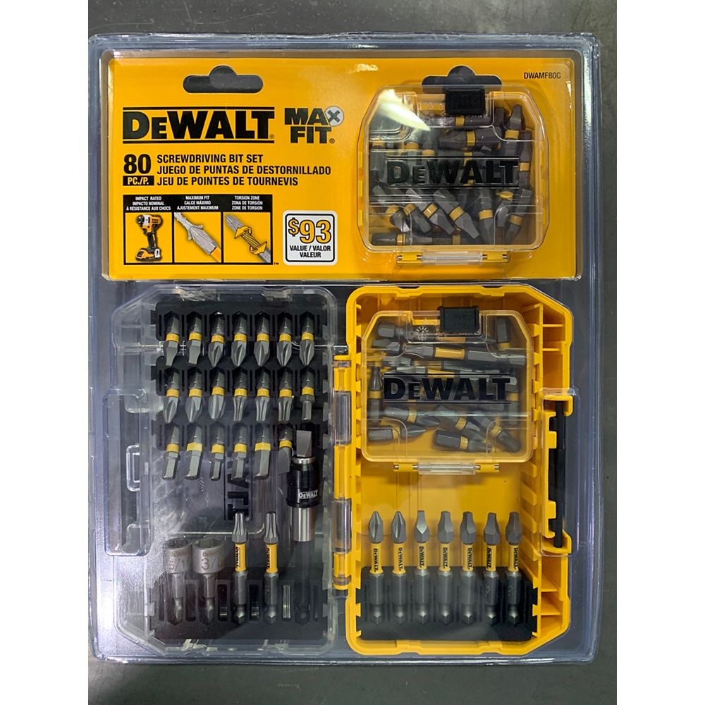 DEWALT MAXFIT Screwdriving Set (80 PC) | The Home Depot Canada