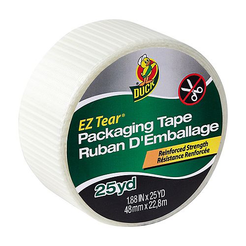 EZ Tear Packing Tape - Non-transparent, 1.88 inch x 25 yd.