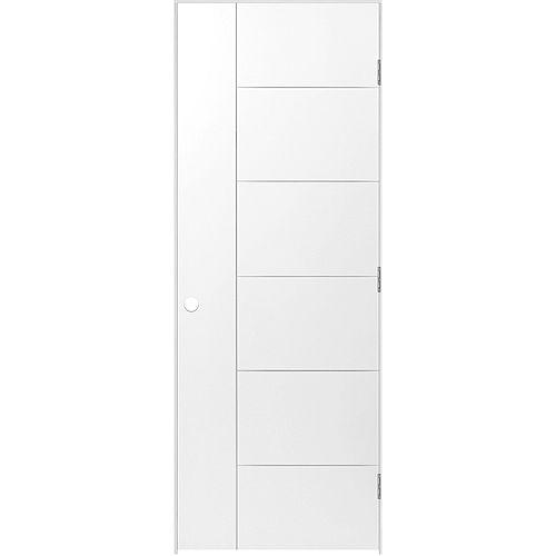 30-inch x 80-inch Primed Berkley Hollow Core Smooth Single Prehung Interior Door