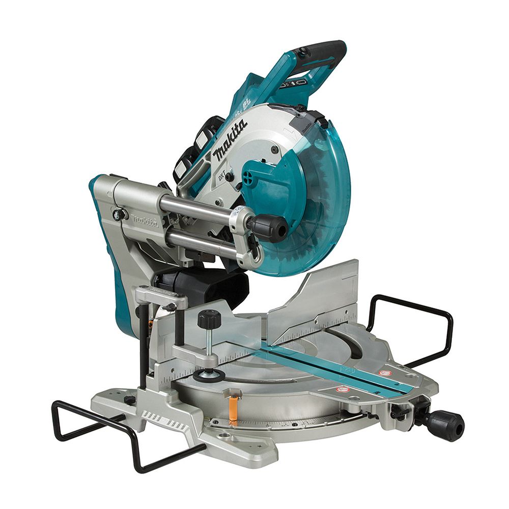 Makita Scie A Onglets Combines Coulisse 10 Po 18vx2 Lxt Avec Moteur Sans Balai Outil Seul Home Depot Canada