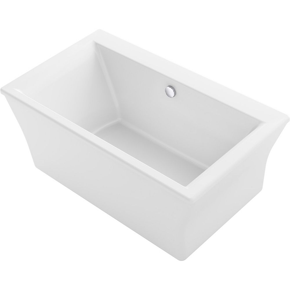 KOHLER 60 inch x 34 inch freestanding bath with fluted shroud and ...