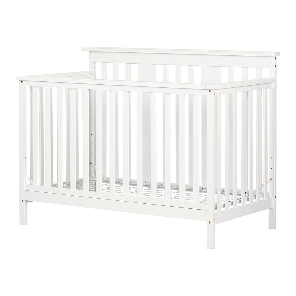 South Shore Lit De Bebe Moderne Hauteur Ajustable Avec Barriere De Transition Little Smi Home Depot Canada