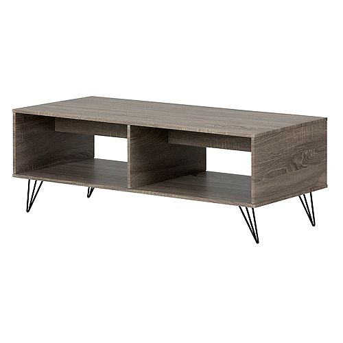 Evane Coffee Table with Storage, Oak Camel