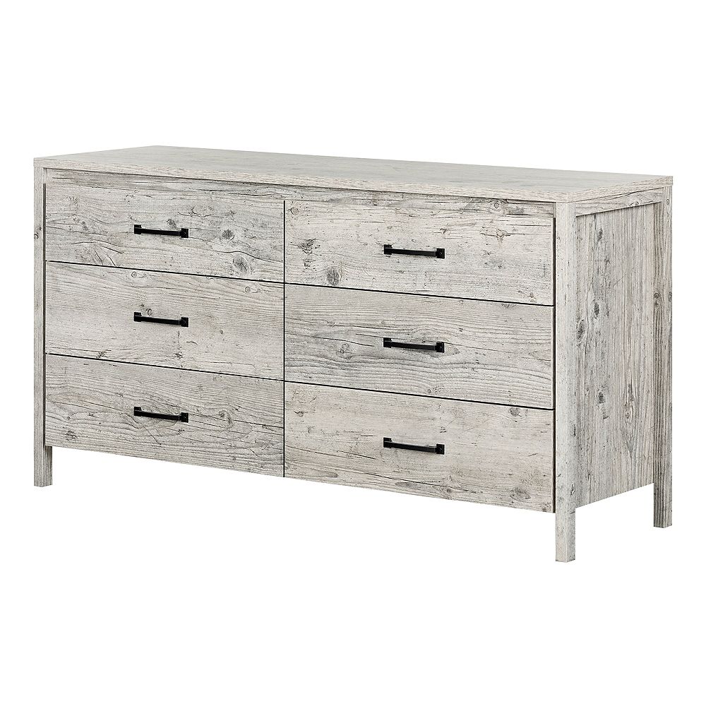 South Shore Gravity 6Drawer Double Dresser, Seaside Pine The Home