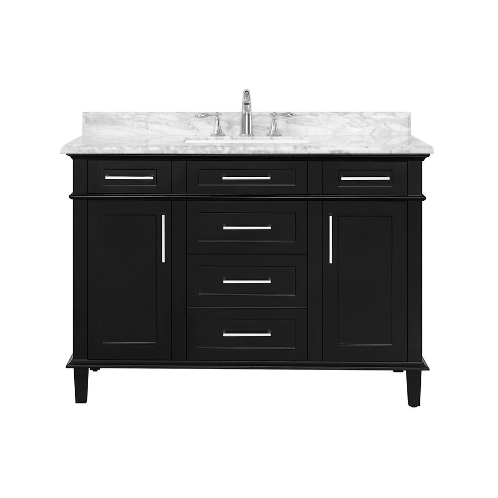 Home Decorators Collection Sonoma 48 Inch Black Single Sink Vanity   P 1001389377 