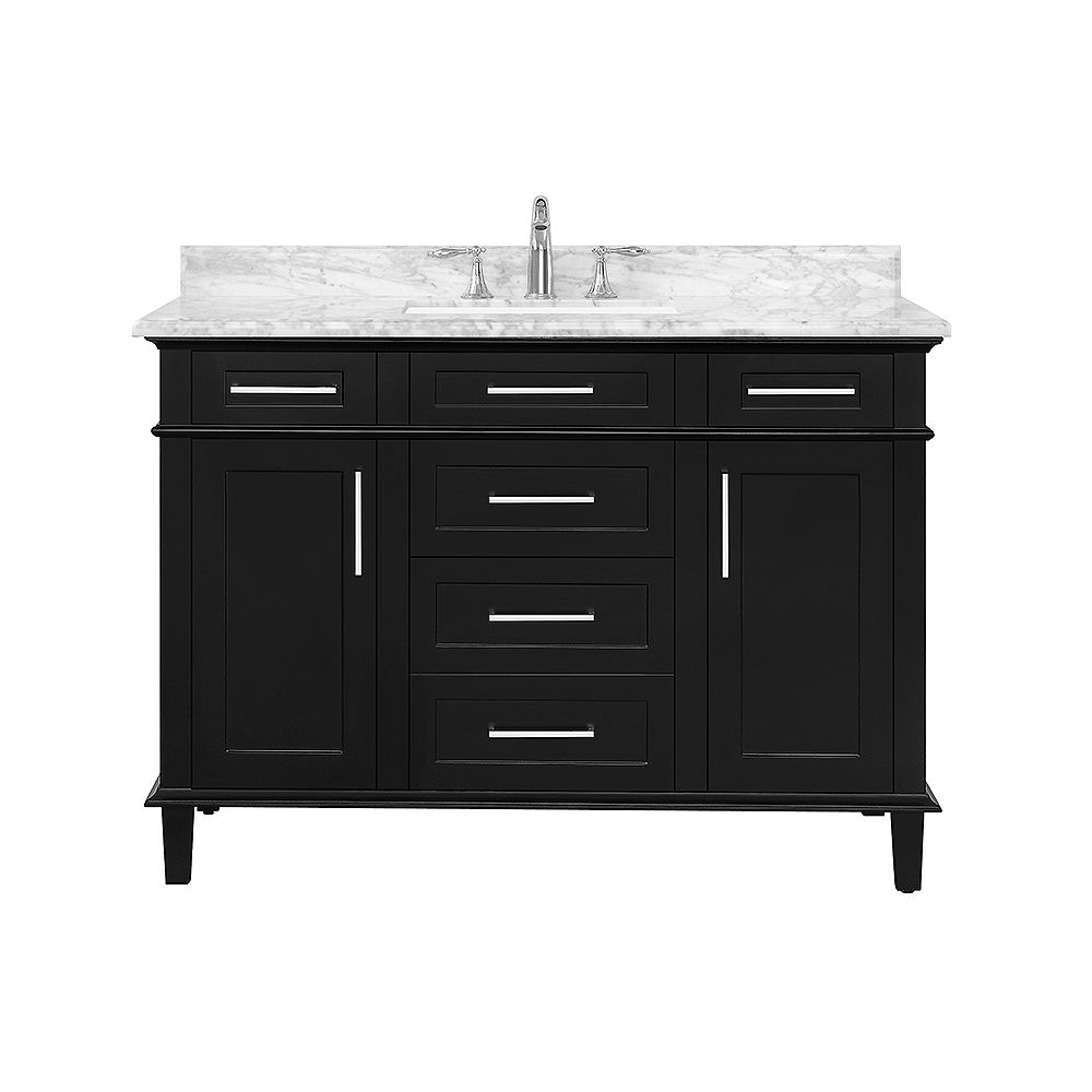 Home Decorators Collection Sonoma 48 Inch Black Single Sink Vanity The Home Depot Canada