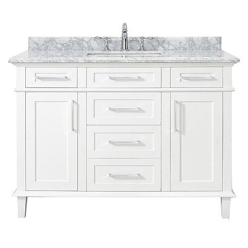 Sonoma 48-inch White Single Sink Vanity