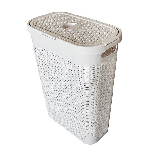 Modern Homes 40L Laundry Hamper White