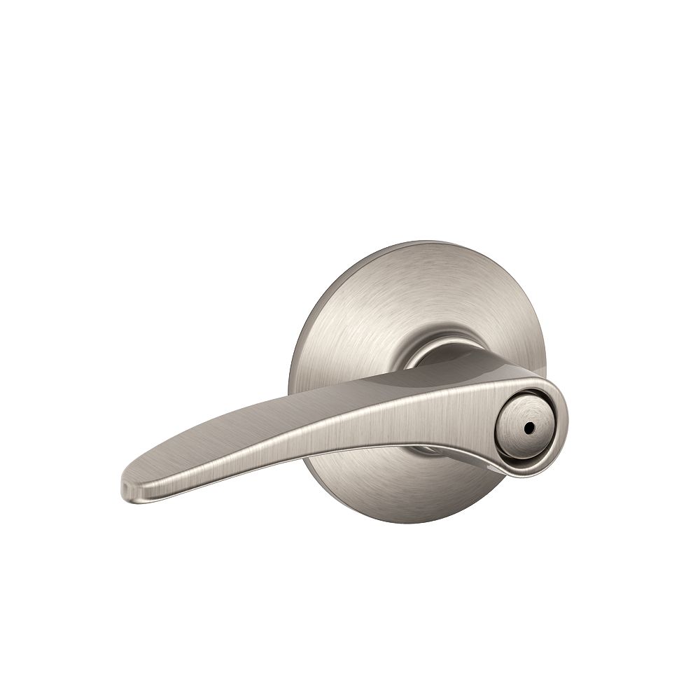Schlage Manhattan Satin Nickel Bed/Bath Privacy Door Lock Lever with