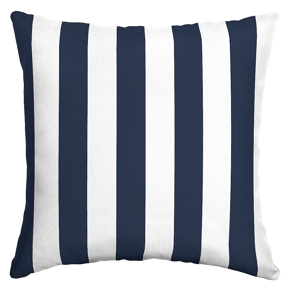 Hampton Bay Ferndale Cabana Outdoor Square Throw Pillow The Home