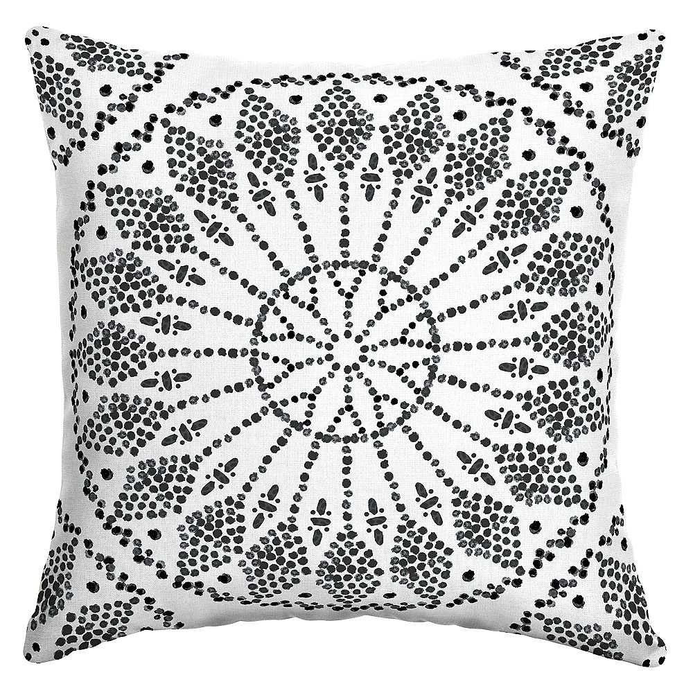Hampton Bay Knotted Medallion Outdoor Square Throw Pillow The Home