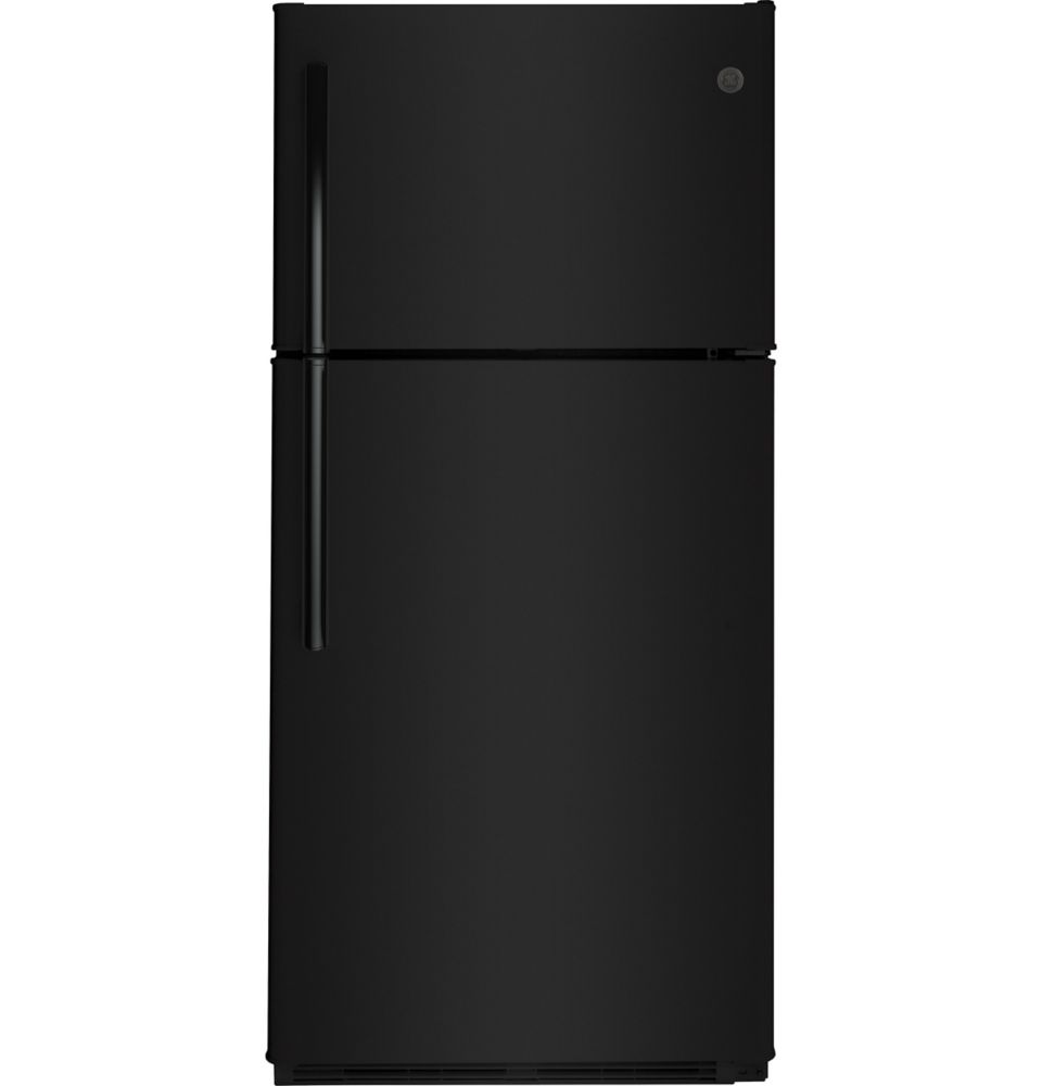 GE 30 Inch 18 Cu Ft Top Mount No Frost Refrigerator In Black The   P 1001390665 