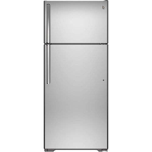 30-inch 18 cu. Ft. Top Mount No Frost Refrigerator in Stainless Steel