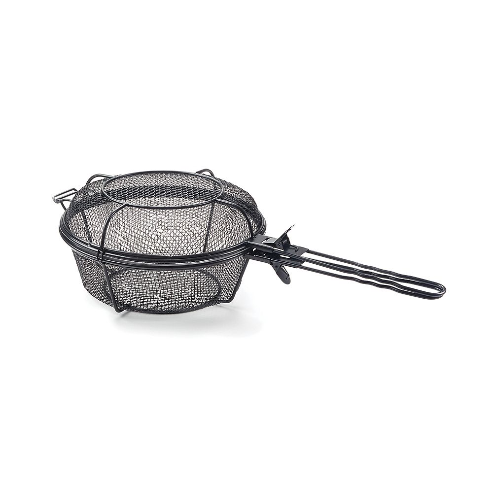 Outset Chef's Jumbo Outdoor Grill Basket and Skillet with Removable