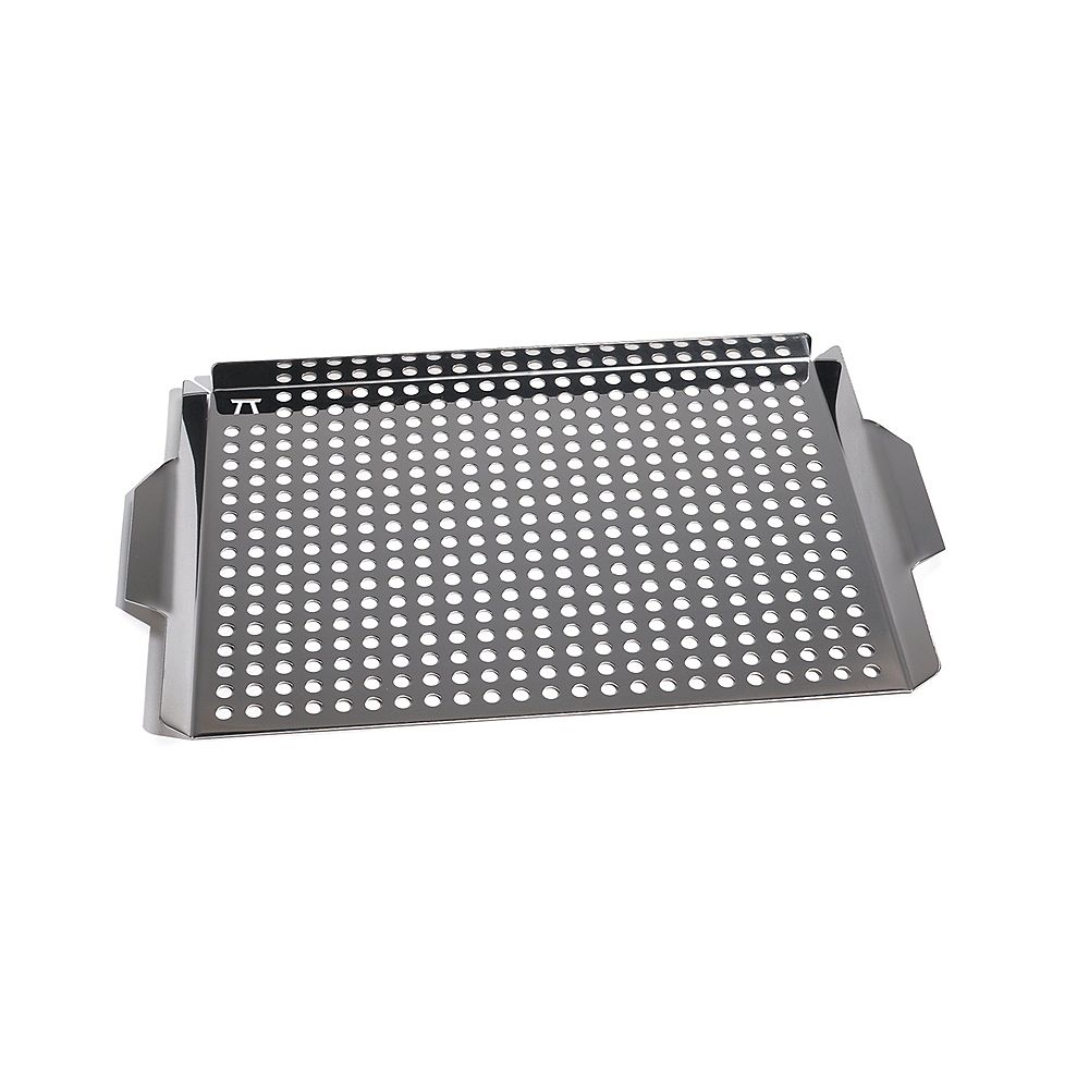 Outset Large Grill Grid with Handles, Stainless Steel The Home Depot