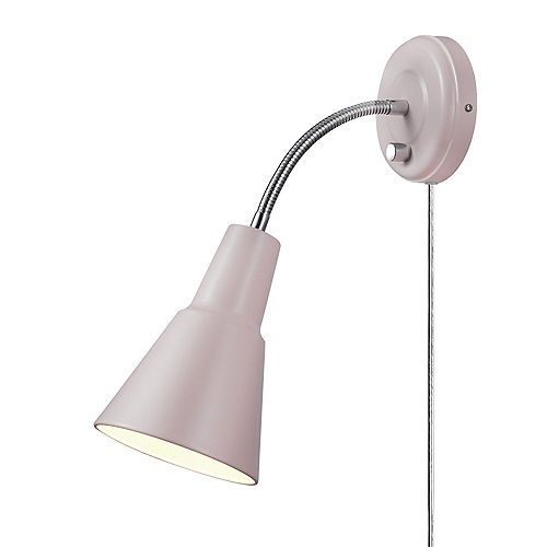 Pink Wall Lights The Home Depot Canada - Home Depot Canada Plug In Wall Sconce