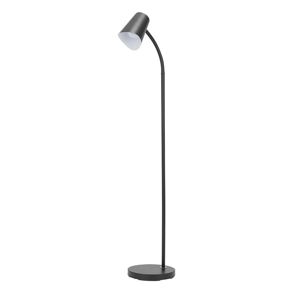 Globe Electric Rowen 58 inch Matte Black Floor Lamp with Flexible