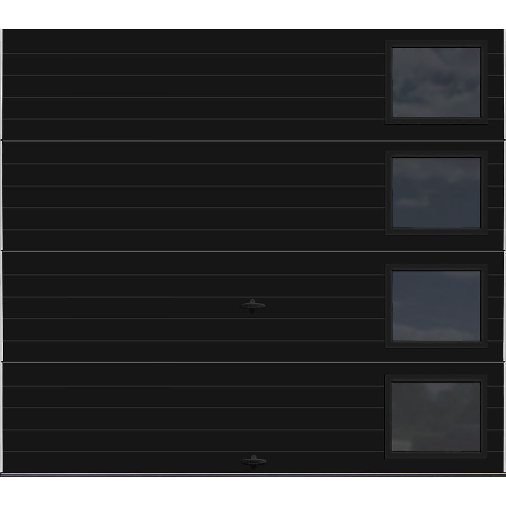 Black Garage Doors Double Single Garage Doors The Home Depot Canada