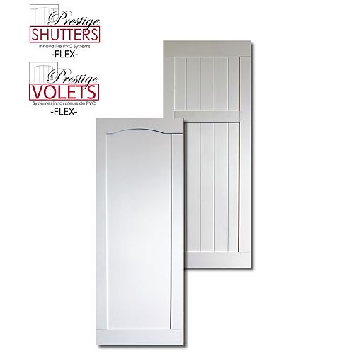 16 inch x 48 inch Reversable Shutter (V Groove/Recessed)(Pair)