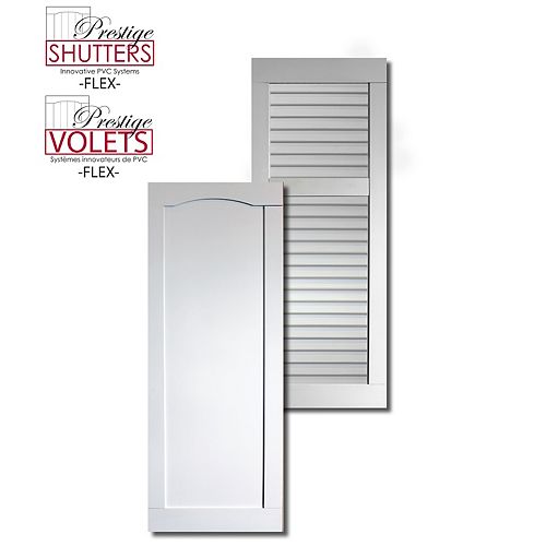 16 inch x 48 inch Reversable Shutter (Closed Louvre/Recessed)(Pair)