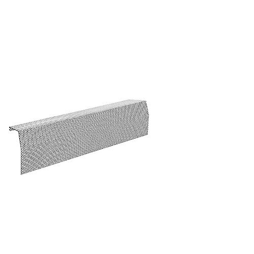 Premium Series 2 ft. Galvanized Steel Easy Slip-On Baseboard Heater Cover in White