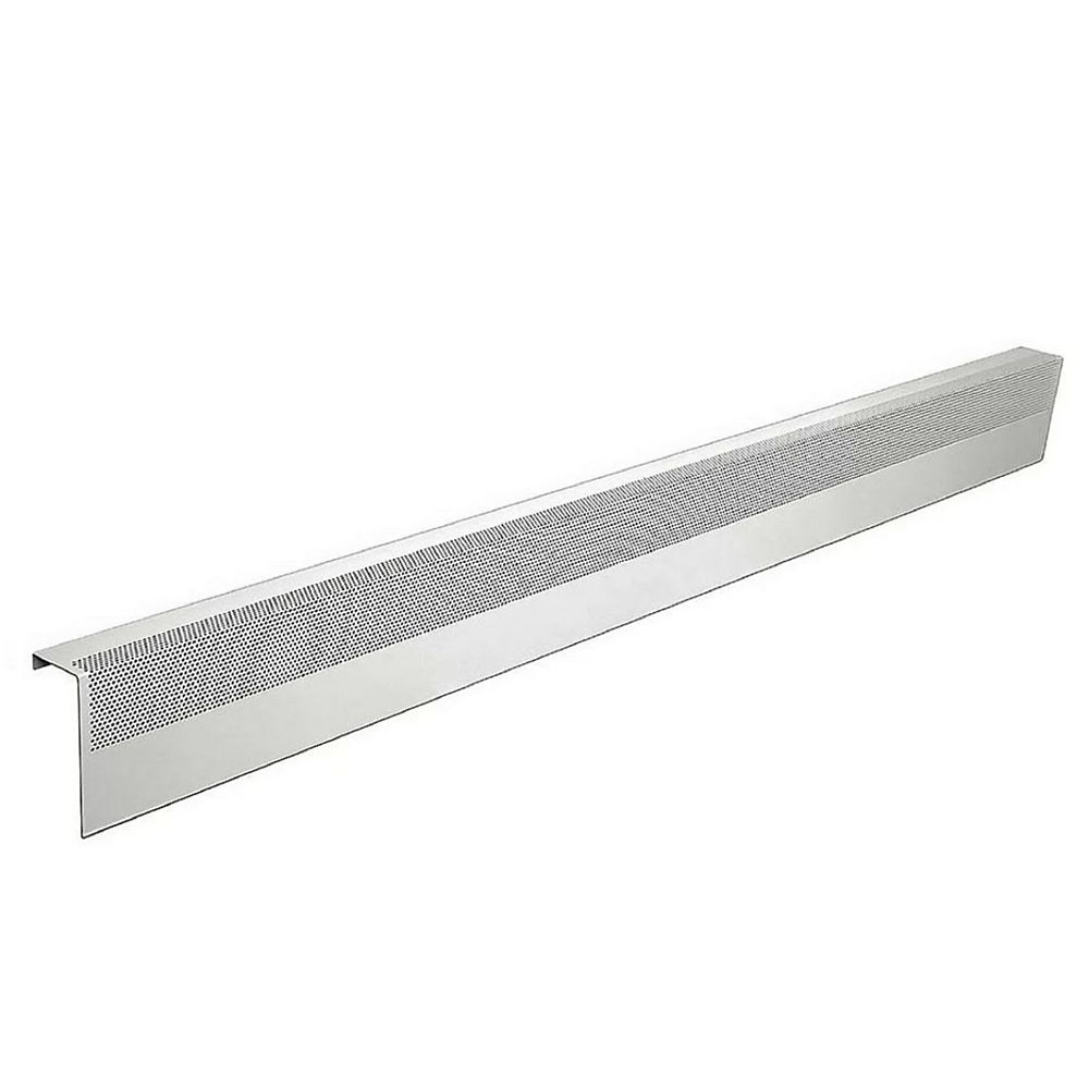Baseboarders Basic Series 6 Ft Galvanized Steel Easy Slip On Baseboard Heater Cover In Wh The Home Depot Canada