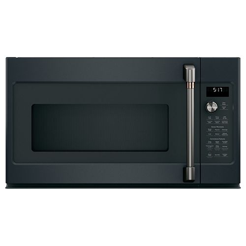 1.7 cu. ft. Over the Range Convection Microwave with Sensor Cooking in Matte Black
