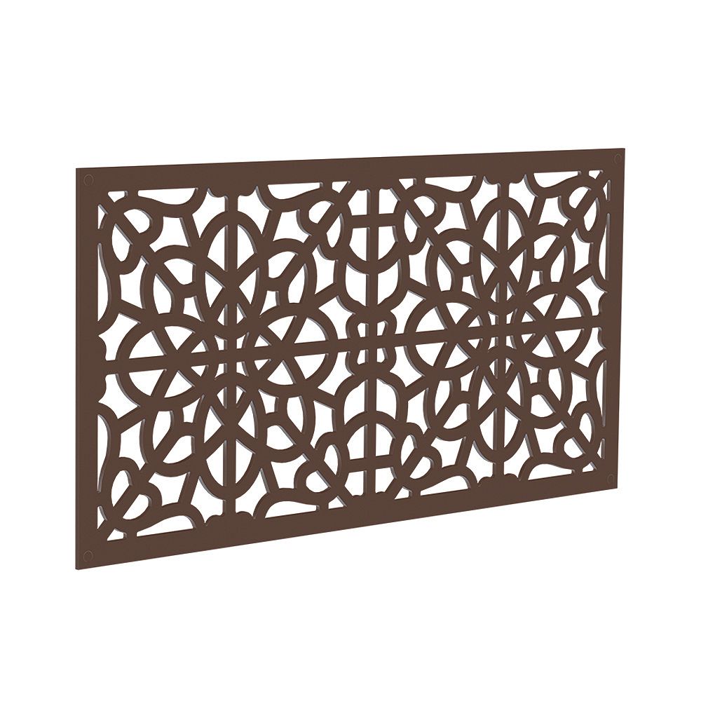 Barrette Decorative screen panel 2x4 - fretwork - brazilian walnut ...