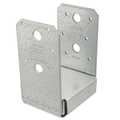 ABU ZMAX Galvanized Adjustable Standoff Post Base for 4x4