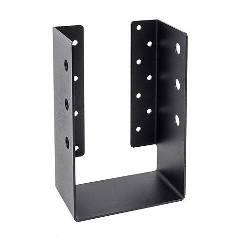 Outdoor Accents ZMAX Galvanized, Black Powder-Coated Heavy Joist Hanger for 6x10