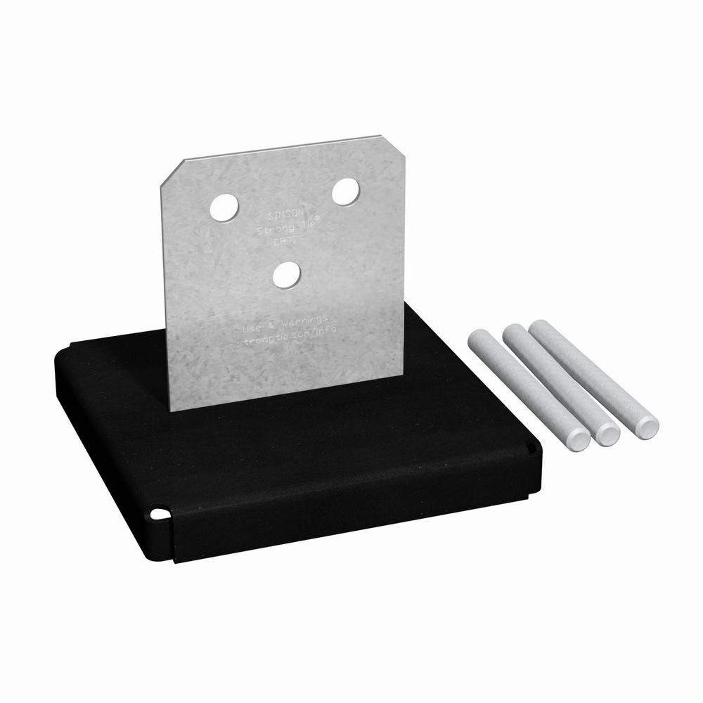 Simpson Strong-Tie CPTZ ZMAX Galvanized Concealed Post Base For 8x8 ...