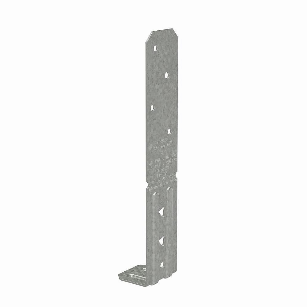 Simpson StrongTie SSP 18Gauge Galvanized Single Stud Plate The Home