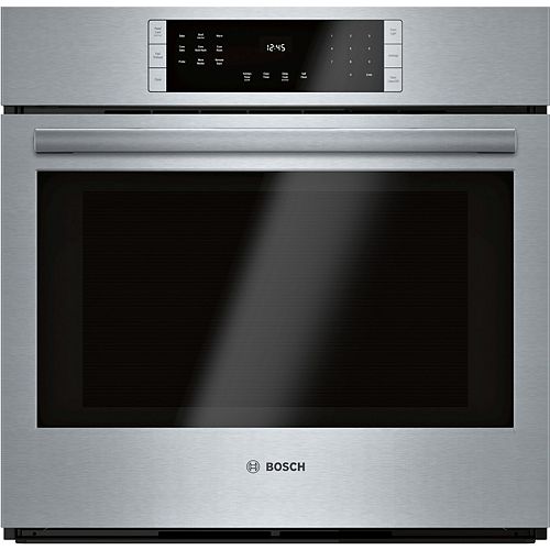 Bosch 800 Series 30-Inch Smart Built-In Single Wall Oven with Home Connect and European Convection