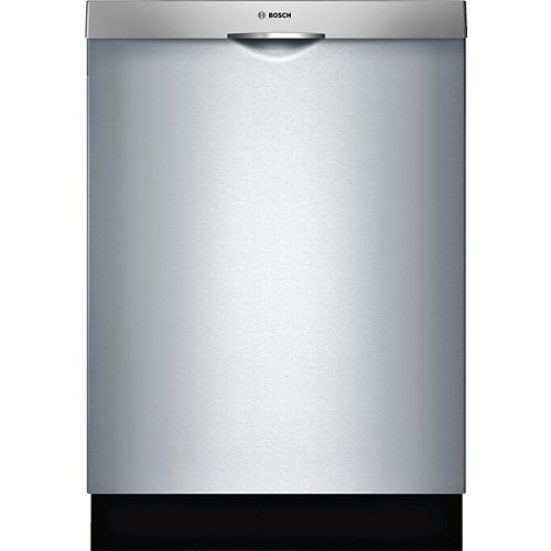 Bosch 100 Series 24-inch Top Control  Dishwasher in Stainless Steel, 3rd Rack, 48dBA, Anti-Fingerprint - ENERGY STAR®