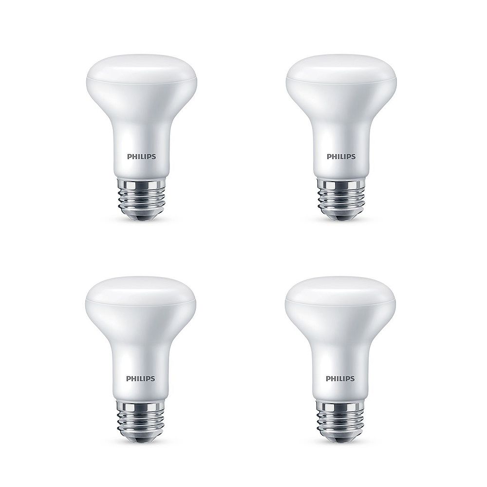 Philips 45W Equivalent Daylight (5000K) R20 LED Light Bulb (4Pack