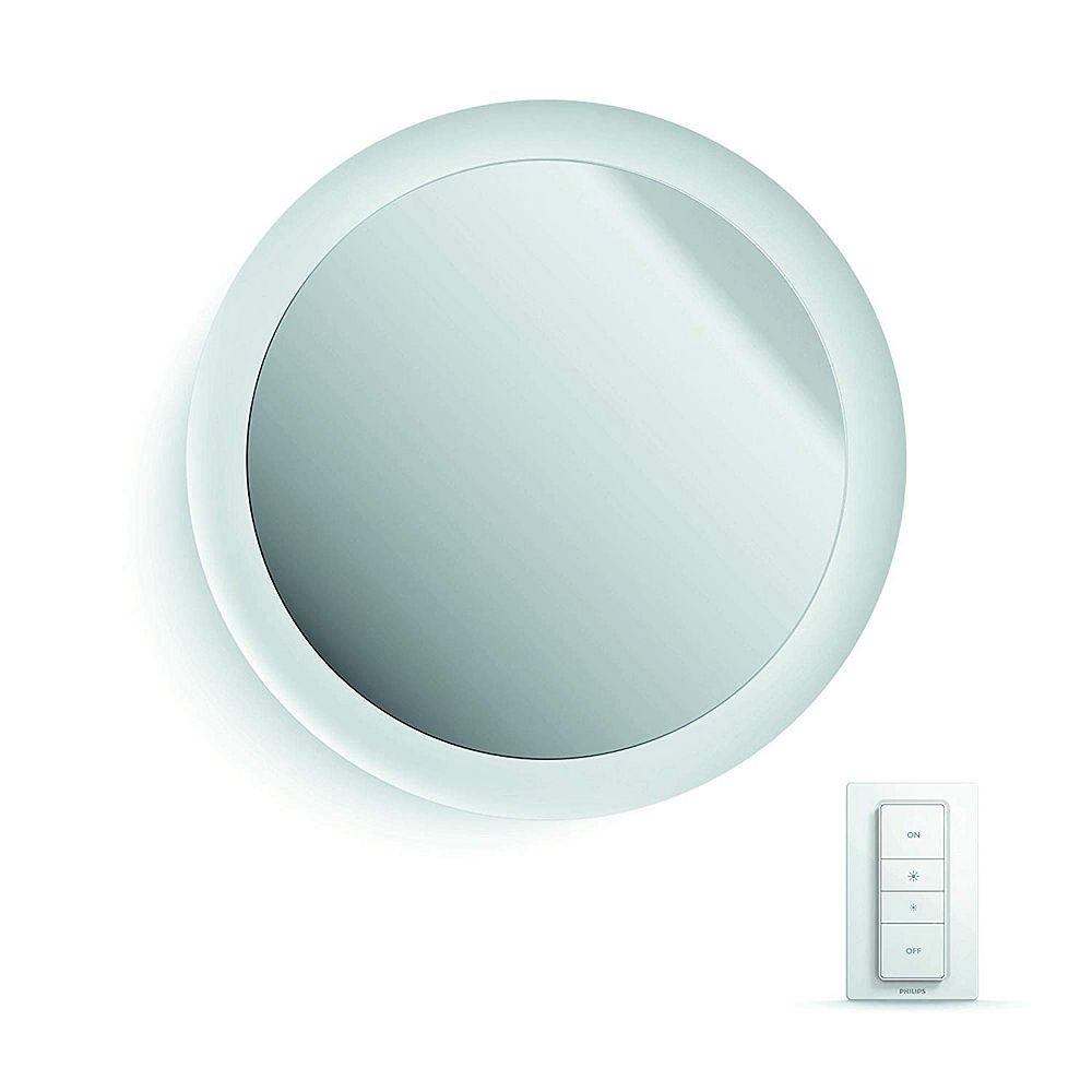 Philips Hue White Ambiance Adore Wall Mirror Light The Home Depot Canada Philips Hue White Ambiance Adore Wall, Adore Lighted Vanity Mirror Review
