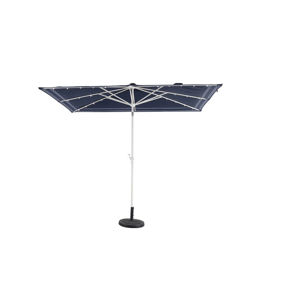 Hampton Bay 10 ft. x 6 ft. Beacon Park Aluminum Market Solar Auto Tilt