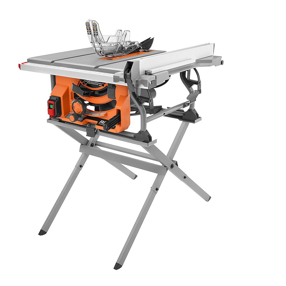 15 Amp 10 -inch Table Saw with Folding Stand R4518 Rigid